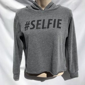 Gray “#Selfie” Hoodie
